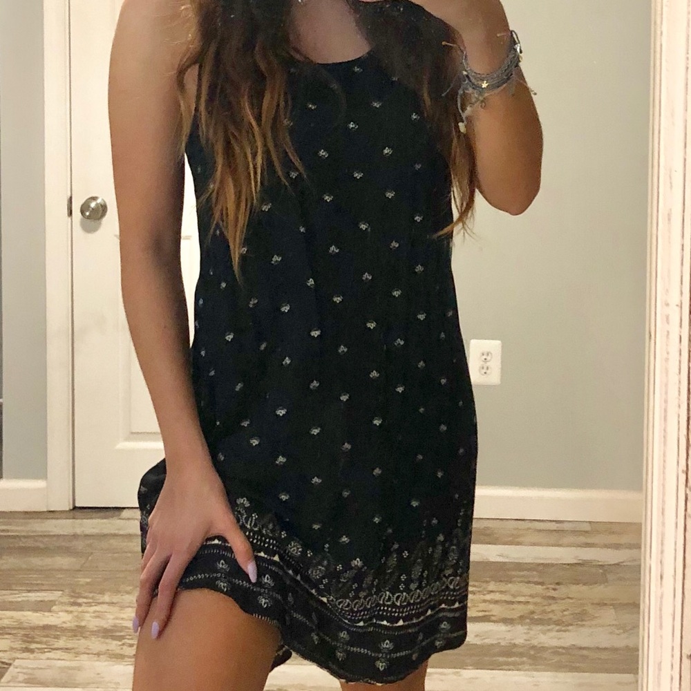 Black Patterned Sundress